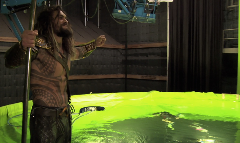 Illustration for article titled Aquaman and Cyborg Get Their Close-Ups in These Batman v Superman Behind-the-Scenes PhotosÂ
